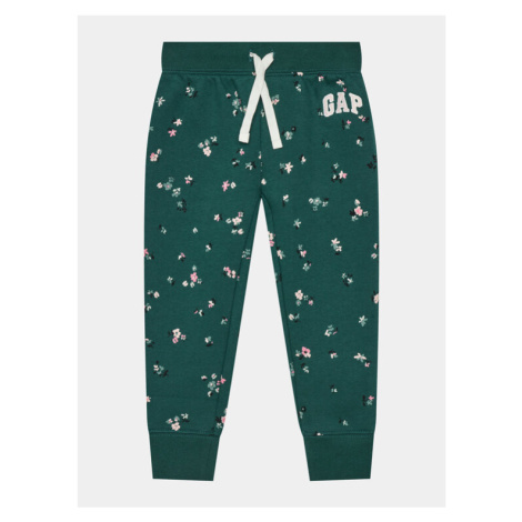 Gap Teplákové nohavice 789418-00 Zelená Regular Fit