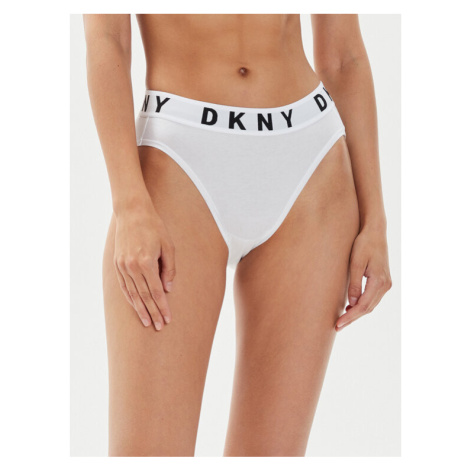 DKNY Klasické nohavičky s vysokým pásom DK8505 Biela