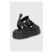Kožené sandále Dr. Martens Gryphon Quad DM25720001.Gryphon.Qu-Black, dámske, čierna farba, na pl