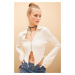 DEFACTO Cool Fitted Long Sleeve Crop Shirt