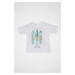 DEFACTO Baby Boy Crew Neck Printed Short Sleeve T-Shirt