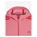 Ružová dievčenská mikina na zips adidas Performance