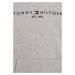 TOMMY HILFIGER Mikina  tmavomodrá / sivá melírovaná / svetločervená / biela