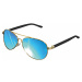 Unisex slnečné okuliare MSTRDS Sunglasses Mumbo Mirror gold/blue Pohlavie: pánske,dámske
