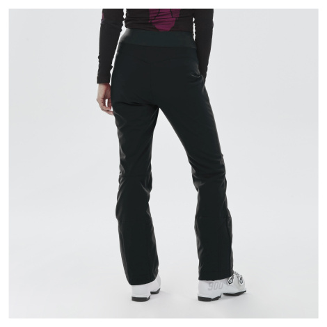 Dámske hrejivé a priliehavé lyžiarske nohavice 500 čierne