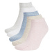 DEFACTO Woman's 5-Piece Cotton Booties Socks