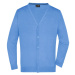 James & Nicholson Pánsky bavlnený sveter JN661 - Ľadovo modrá
