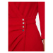 Morgan Koktejlové šaty 241-RUBI Červená Regular Fit