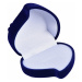 JK Box Modrá darčeková krabička na náušnice alebo prsteň Srdce F-79 / A14