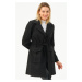 Z6778 DEWBERRY WOMEN'S COAT-BLACK