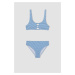 DEFACTO Girl's Striped Bikini Set