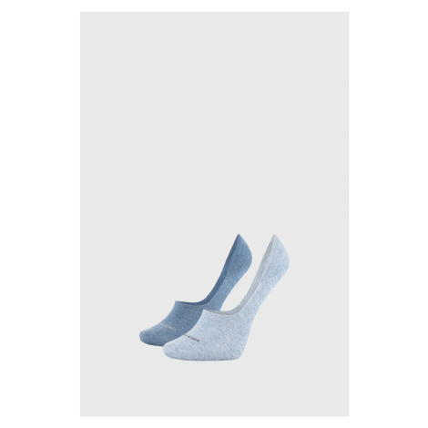 2 PACK dámskych ponožiek Calvin Klein Jessica modré