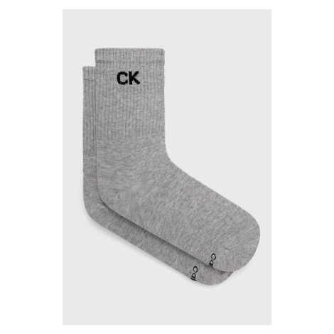 Ponožky Calvin Klein dámske, šedá farba, 701218784