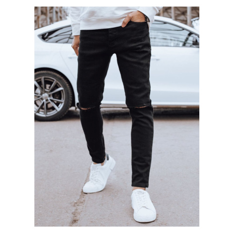 Men's Black Denim Dstreet Pants