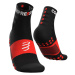 COMPRESSPORT Cyklistické ponožky klasické - TRAINING - červená/čierna