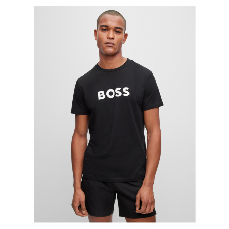 Tričká s krátkym rukávom pre mužov BOSS - čierna Hugo Boss