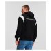 Mikina Karl Lagerfeld Varsity Hoodie Black