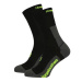 HORSEFEATHERS Technické funkčné ponožky Cadence Long - black/limeade BLACK