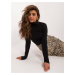 Black women's turtleneck blouse SUBLEVEL