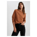 DEFACTO Relax Fit Crew Neck Basic Sweater