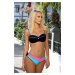 Shocking swimsuit Magnolia Nero-Baia-Rosa M-584 black-blue