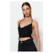 Trendyol Black Crop Knitted Bustier