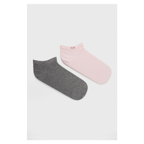 Ponožky Calvin Klein dámske, ružová farba, 701218772