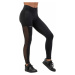 Nebbia Black Mesh Design Leggings "Breathe" Black Fitness nohavice