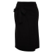 Trendyol Curve čierna predná detailná pletená sukňa