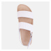 Vasky Sany White - Dámske kožené sandále biele, ručná výroba