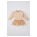 DEFACTO Baby Girl Long Sleeve Tutu Sweat Dress