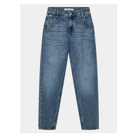 Calvin Klein Jeans Džínsy Barrel IG0IG02275 Modrá Straight Fit