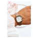 Fashion watch with white dial ERNEST Gold