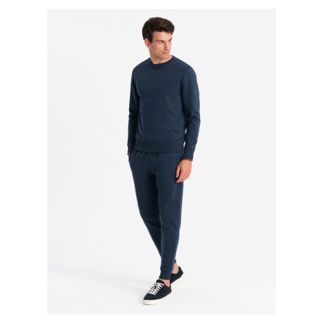 Ombre BASIC men's cotton sweatshirt set unbuttoned sweatshirt + joggers