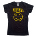 Nirvana tričko Yellow Smiley Čierna