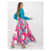 Dámska sukňa WN SD 1154 2.71P tmavo ružová - Rue Paris růžová -mix barev
