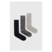 Ponožky Abercrombie & Fitch 3-pak pánske, tmavomodrá farba