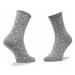 Tommy Hilfiger Súprava 2 párov vysokých dámskych ponožiek 100001493 Sivá