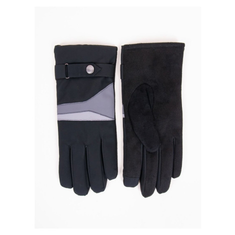 Pánské rukavice model 15860766 černá 25 - YO CLUB