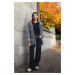 Trendyol Grey Oversize Hooded Goose Down Puffer Jacket