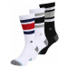 Stance Športové ponožky  sivá melírovaná / ohnivo červená / čierna / biela
