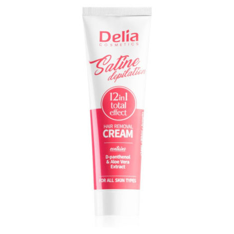 Delia Cosmetics Satine Depilation 12in1 Total Effect depilačný krém pre všetky typy pokožky