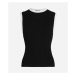 Sveter Karl Lagerfeld Knit Tank Top Black