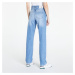 Kalhoty CALVIN KLEIN JEANS High Rise Straight Jeans Denim Light