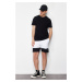 Trendyol White Regular Cut Contrast Color Blocked Cotton Labeled Shorts