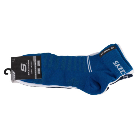 MODRÝ SET PONOŽIEK SKECHERS 3PPK MESH VENTILATION SOCKS SK43022-5608 SK43022-5608