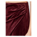 NA-KD Mini sukňa Velvet 1100-004516-0208-581 Bordová Regular Fit