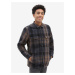 Brown-Black Men's Outerwear Plaid Flannel Shirt VANS Howard - Men