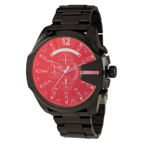 červené pánske hodinky