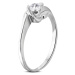 Engagement ring surgical steel CZ shine